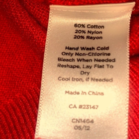 Talbots Petite Small 3/4 Sleeve soft coral sweater - Picture 4 of 6